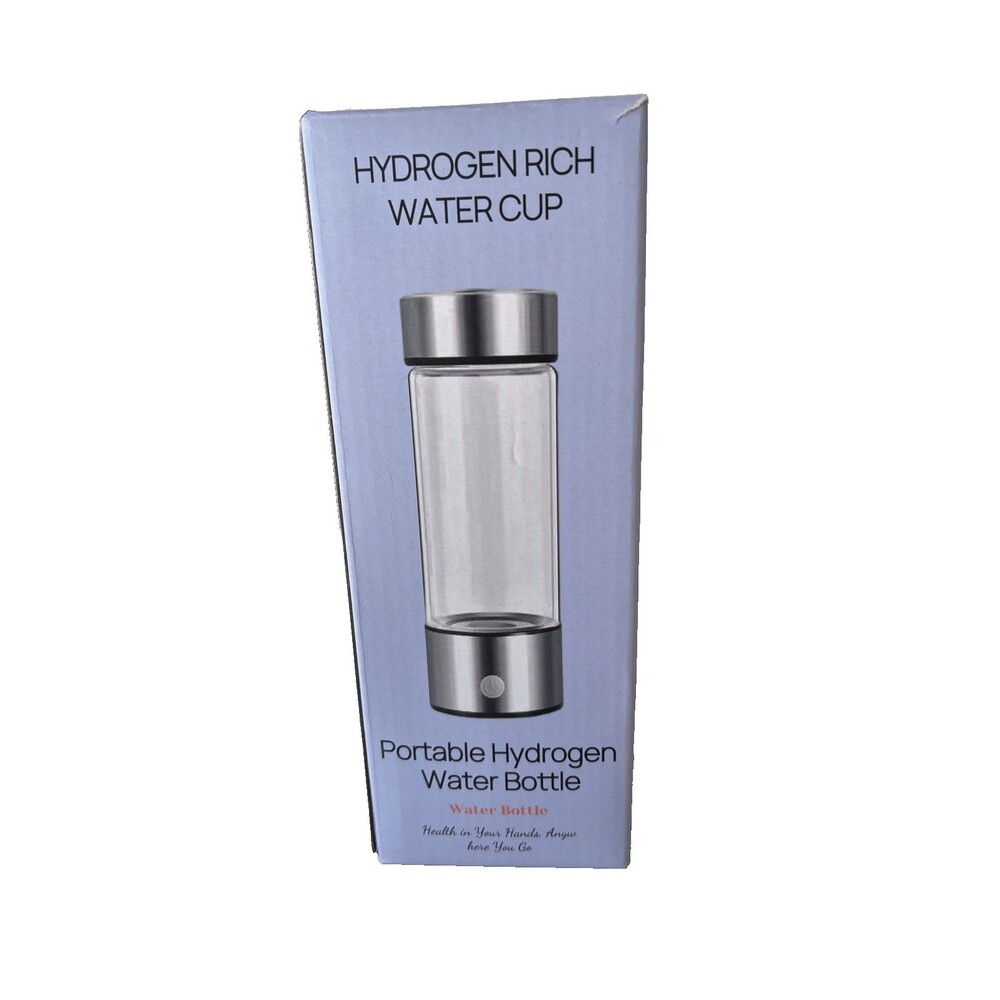 Portable Hydrogen Rich Water Bottle Generator SPE + PEM Technology Rechargeable